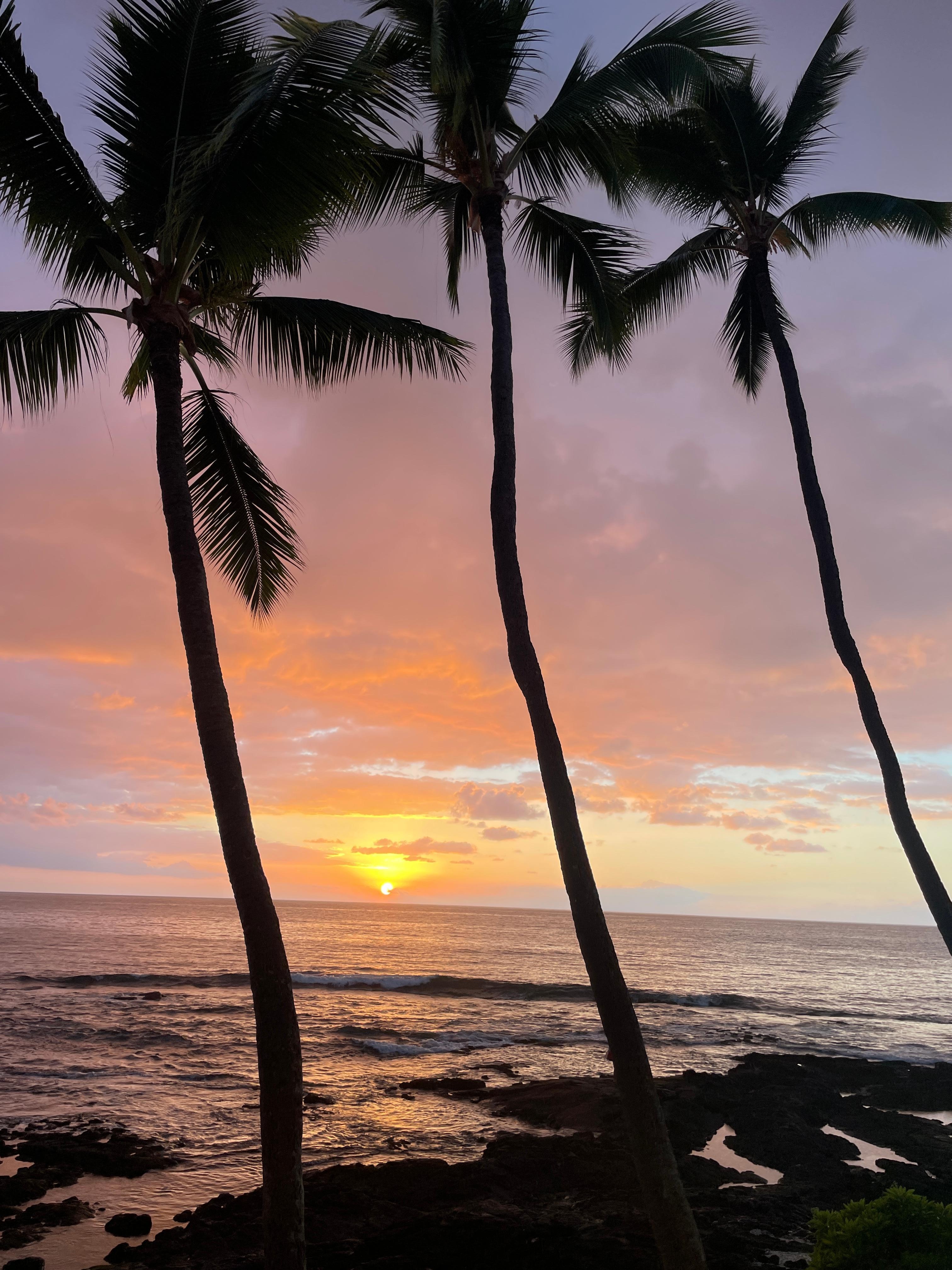Sunset from the balcony