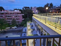 Blick von der Dachterrasse.