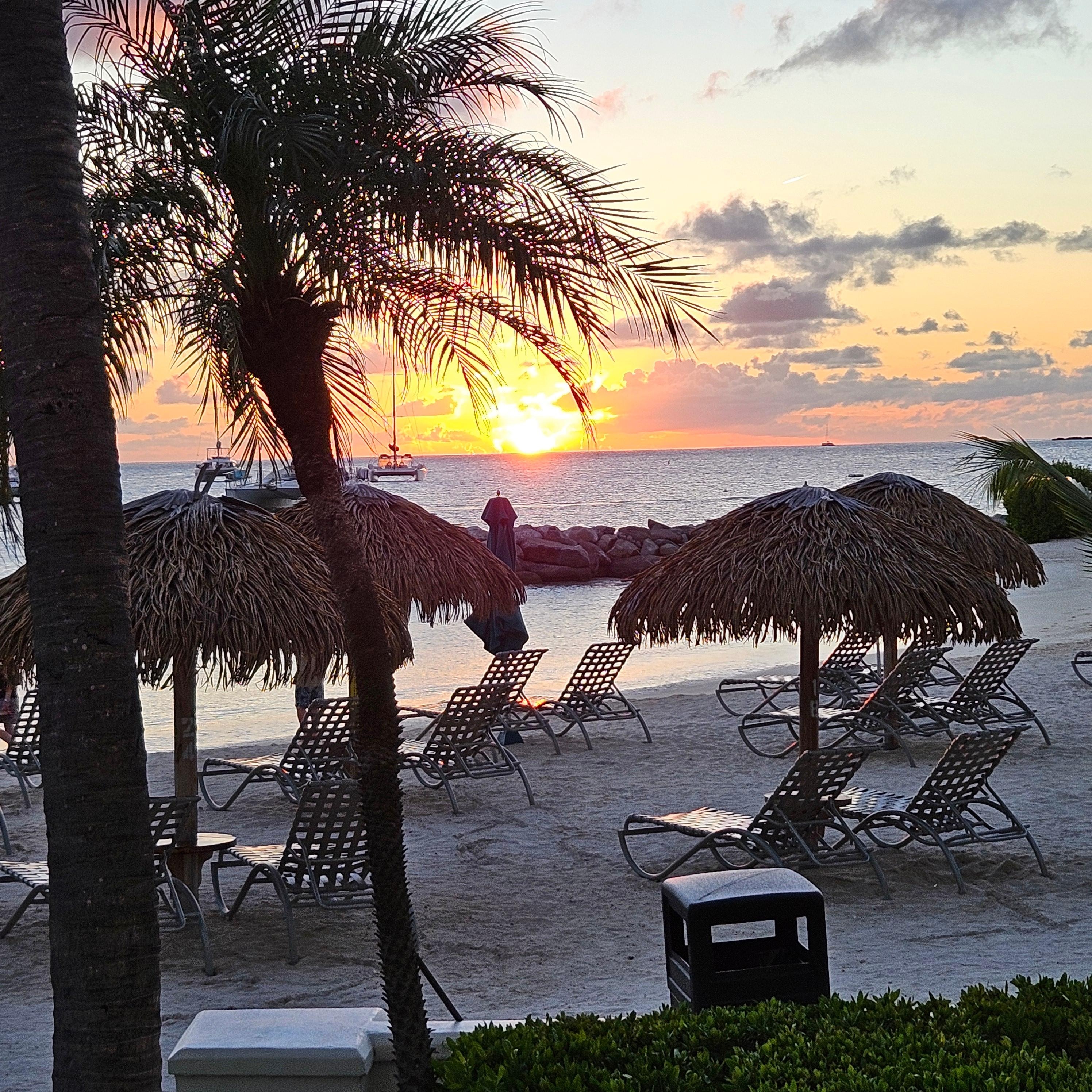 Sunset view from condo patio.