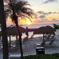 Sunset view from condo patio.