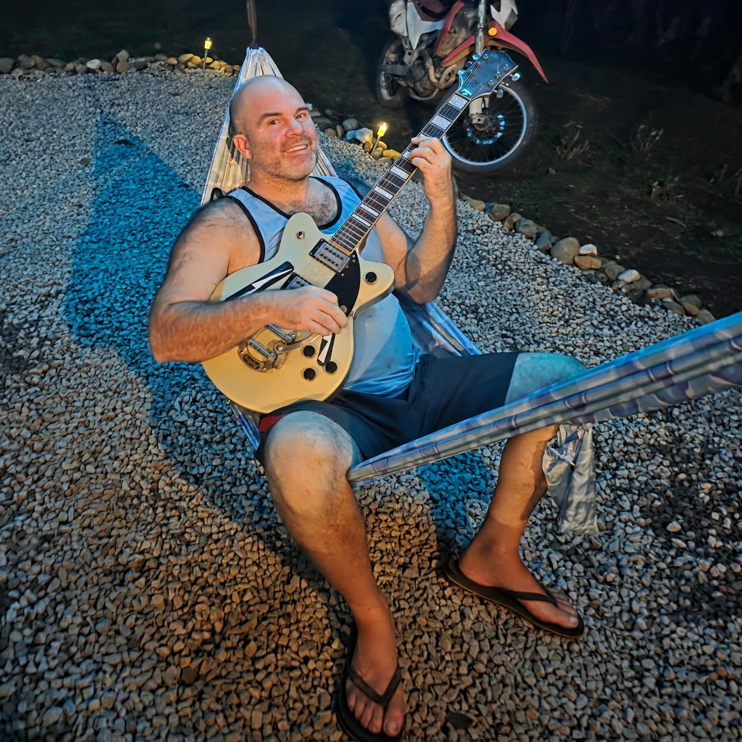 Music after dinner by the host.  Really nice evening vibes 