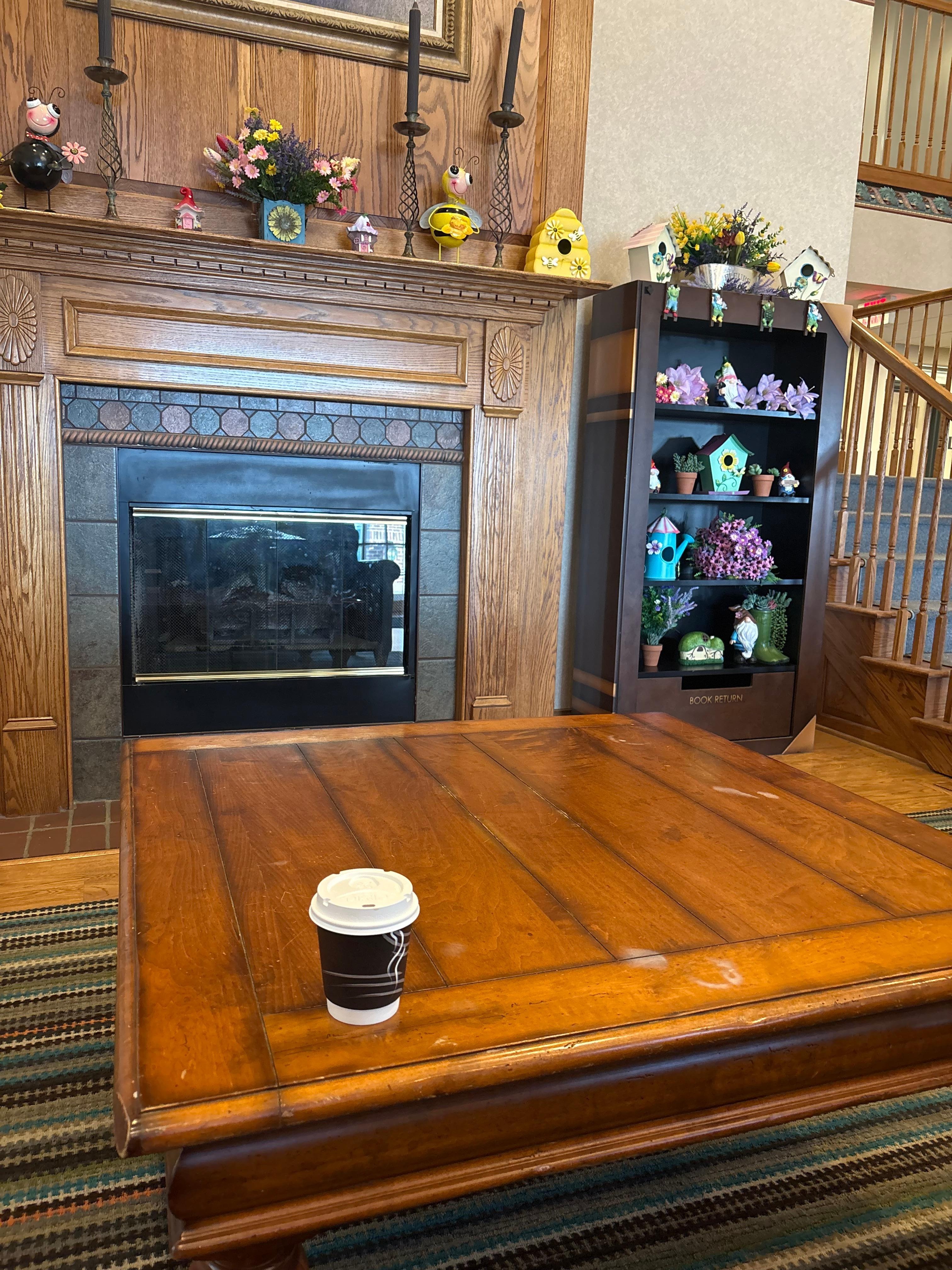 They also offer free coffee, hot chocolate and hot tea 24 hours!