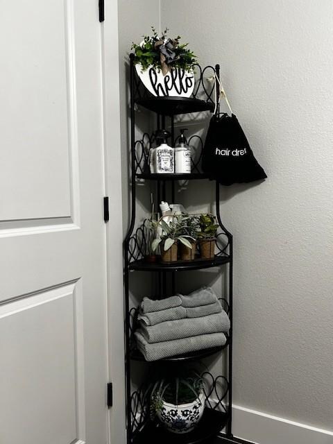 Bath with lotions and additional linens
