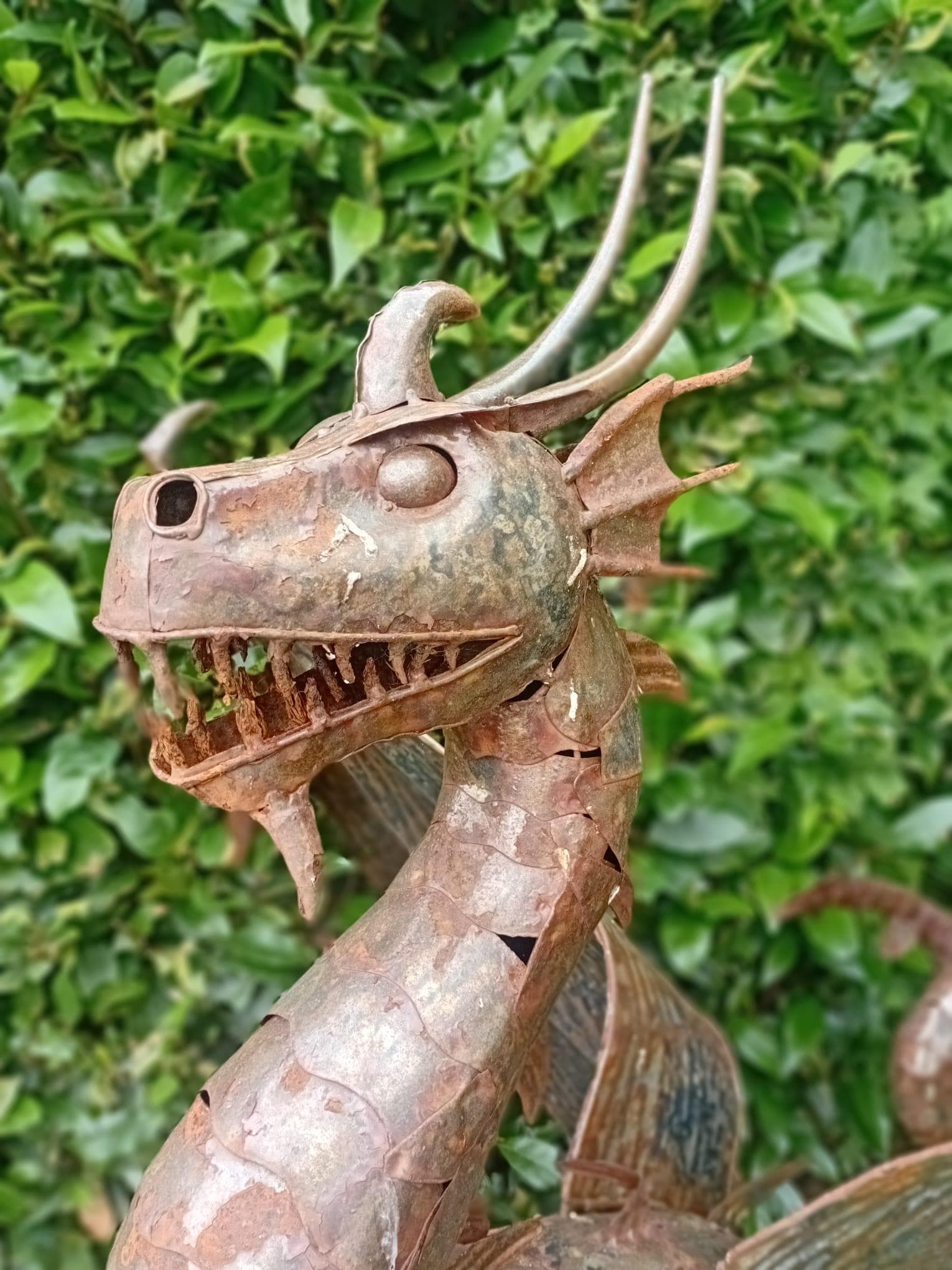 One of the artistic curios in the garden