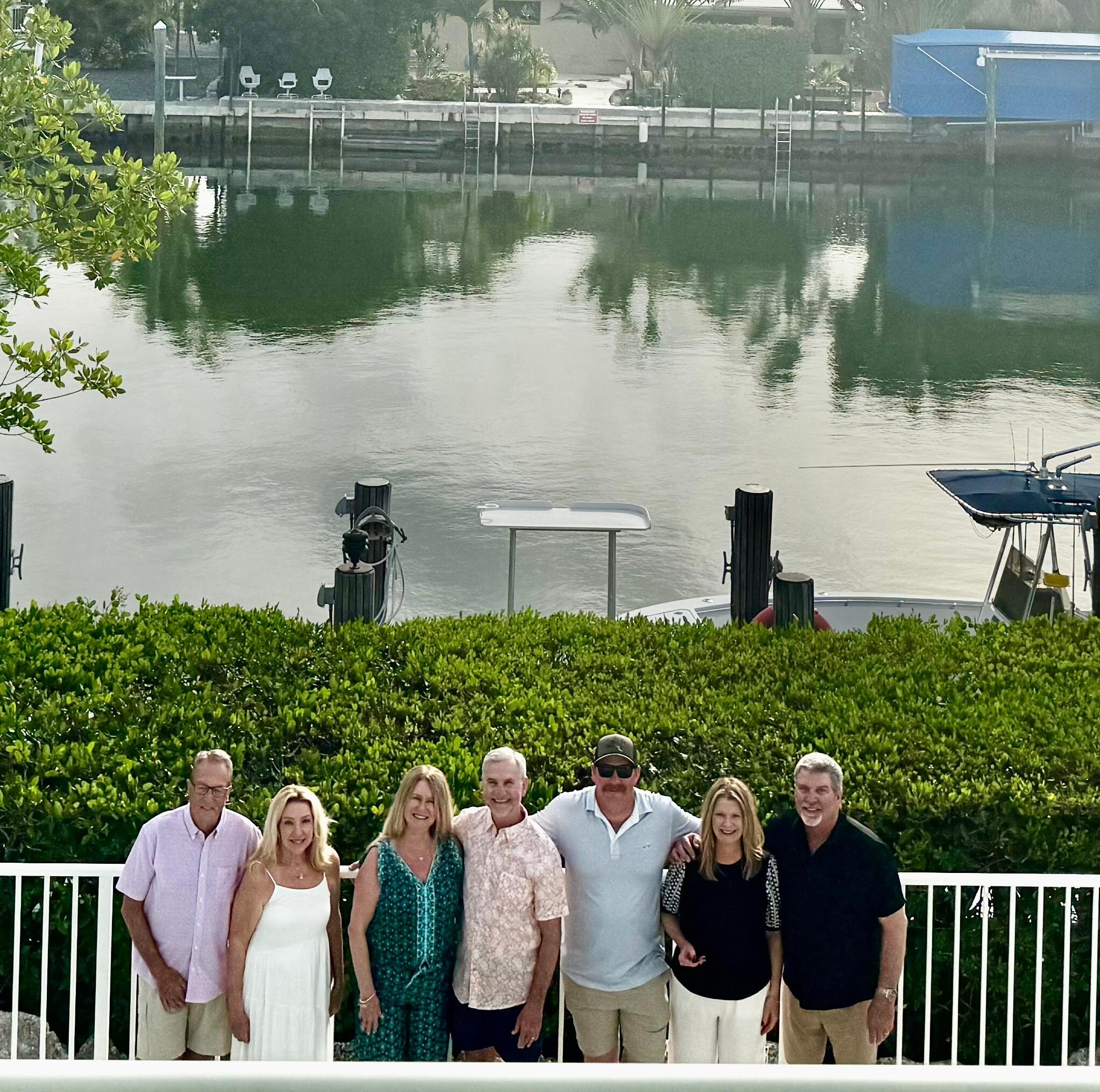 Group pic before dinner at the Steak and Lobster house. 