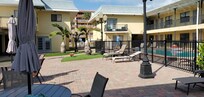 Courtyard. Lovely clean pool. No beach/ocean view