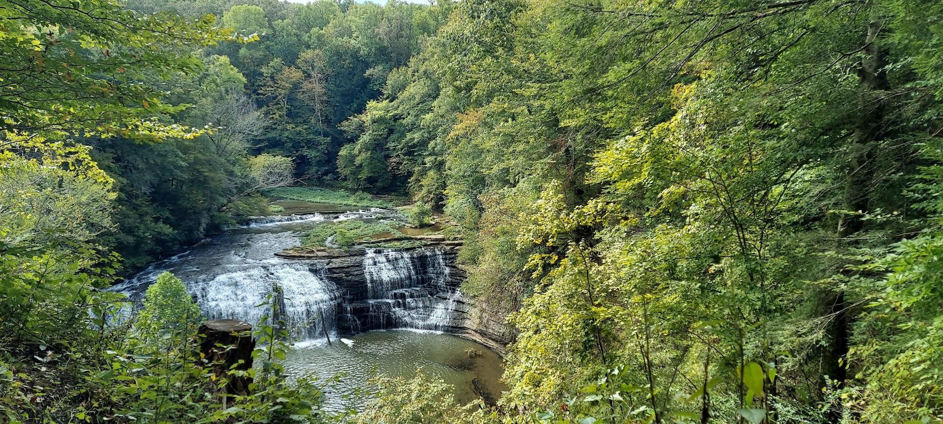 Burgess Falls (I think this is the middle fall). We saw someone get engaged at the main falls.