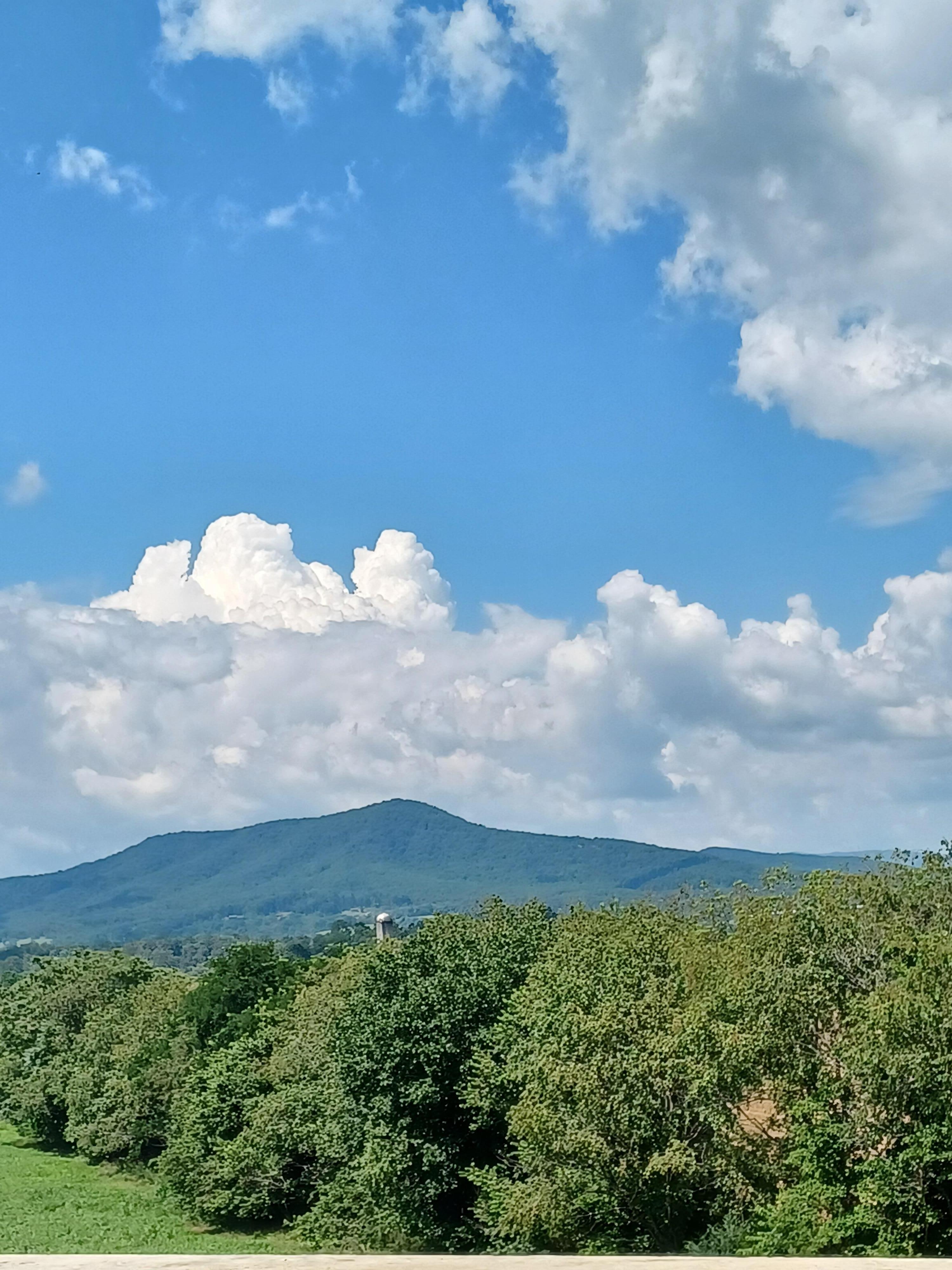 Just one of the many mountains viewed from the back deck.