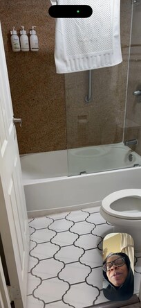 Can’t sit on the toilet and open the door.