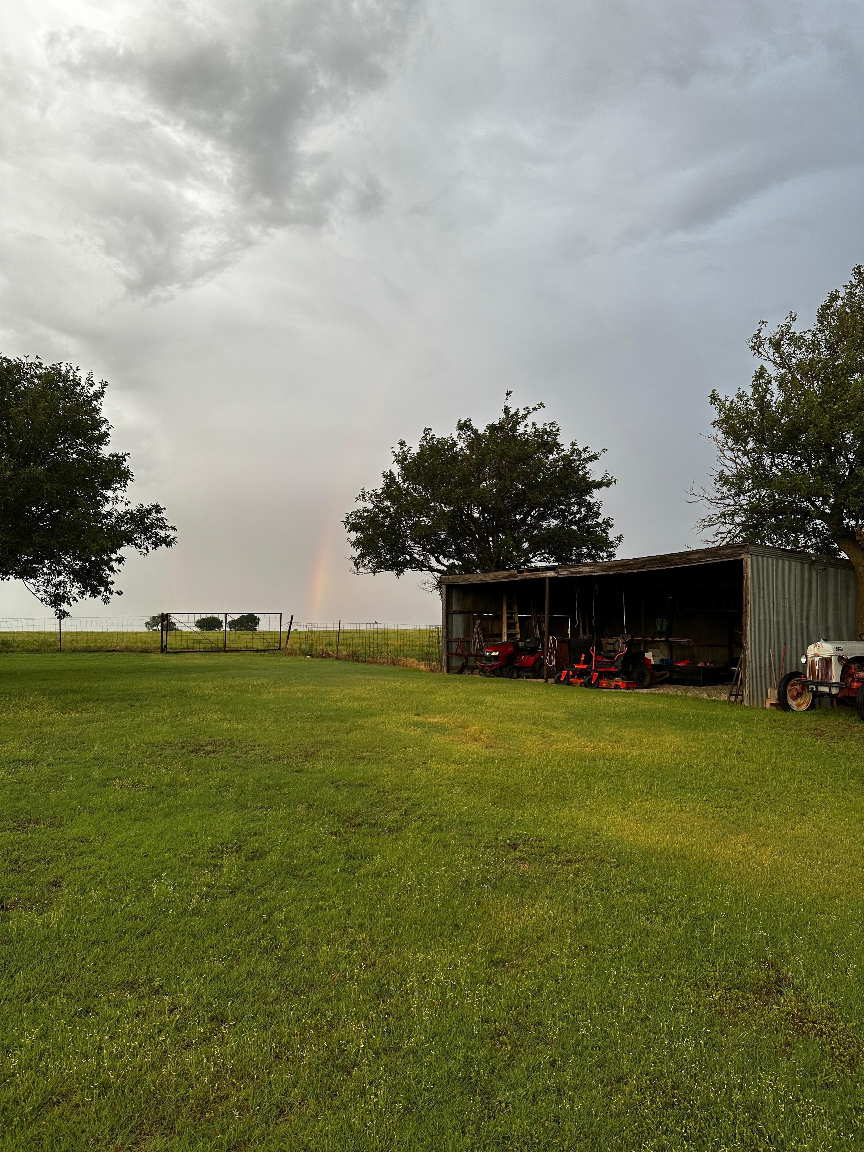 Rainbow following storm