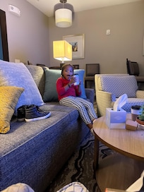 Hanging out in the den downstairs!