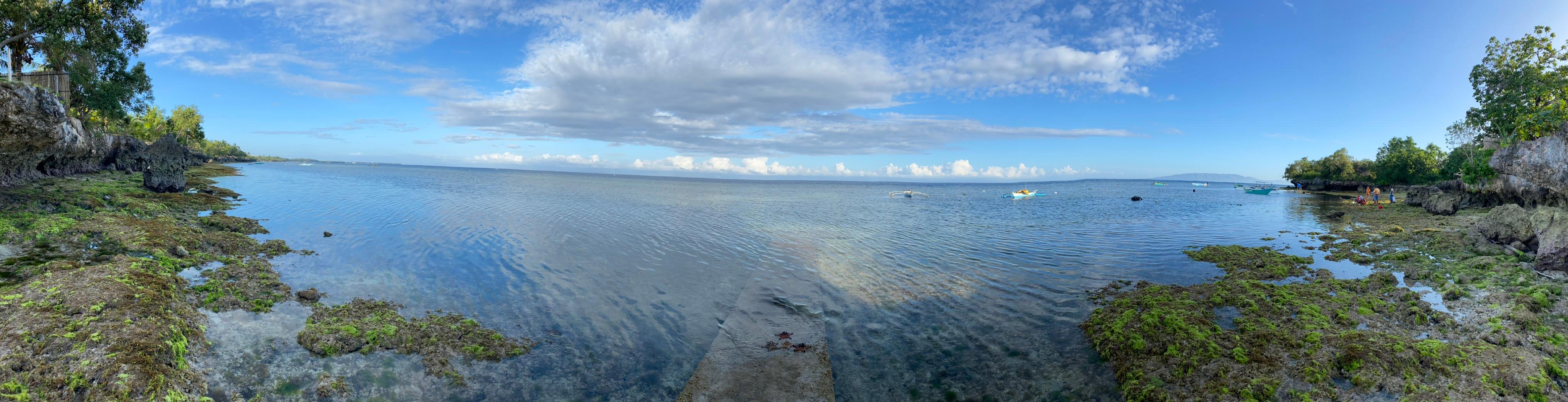 morning view in the sea front of the hotel.