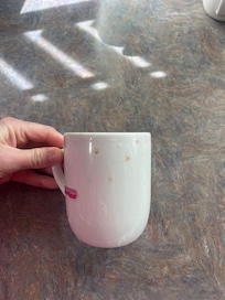 We did find a dirty cup in the cupboard.