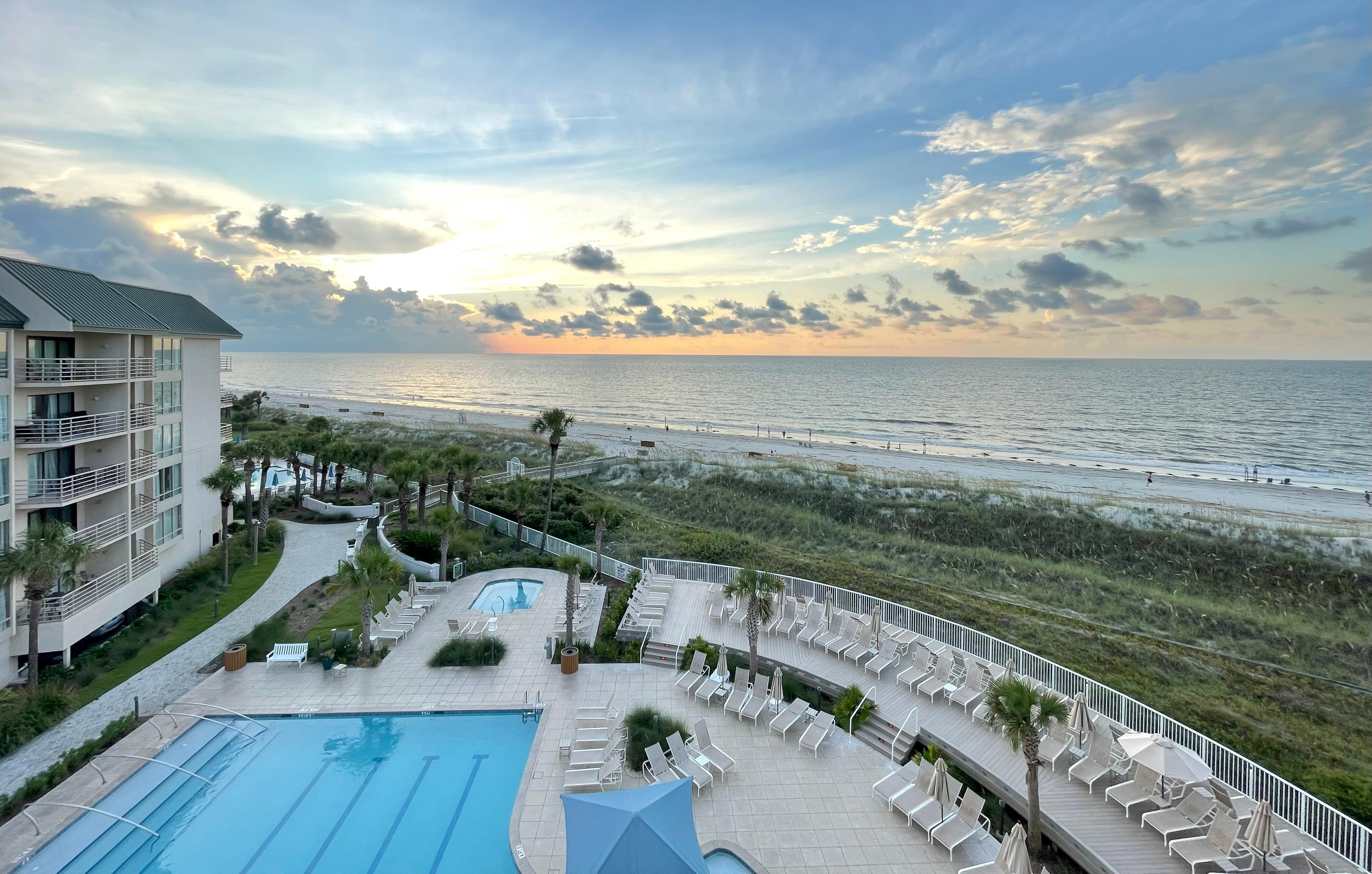 Morning storm view from balcony