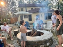 S'mores by the fire pit.