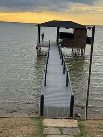 It was cold during our stay, but the guys did some dock fishing.