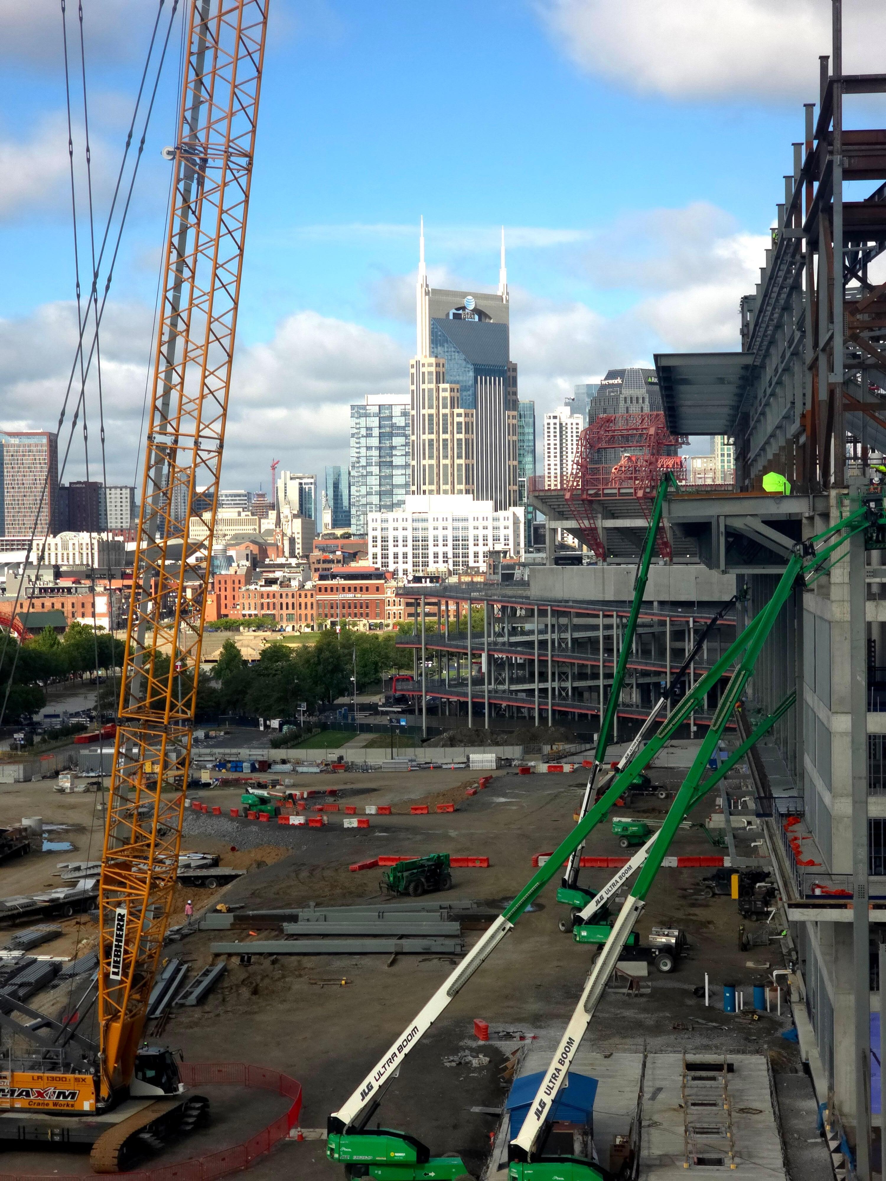 New stadium across the street under construction.