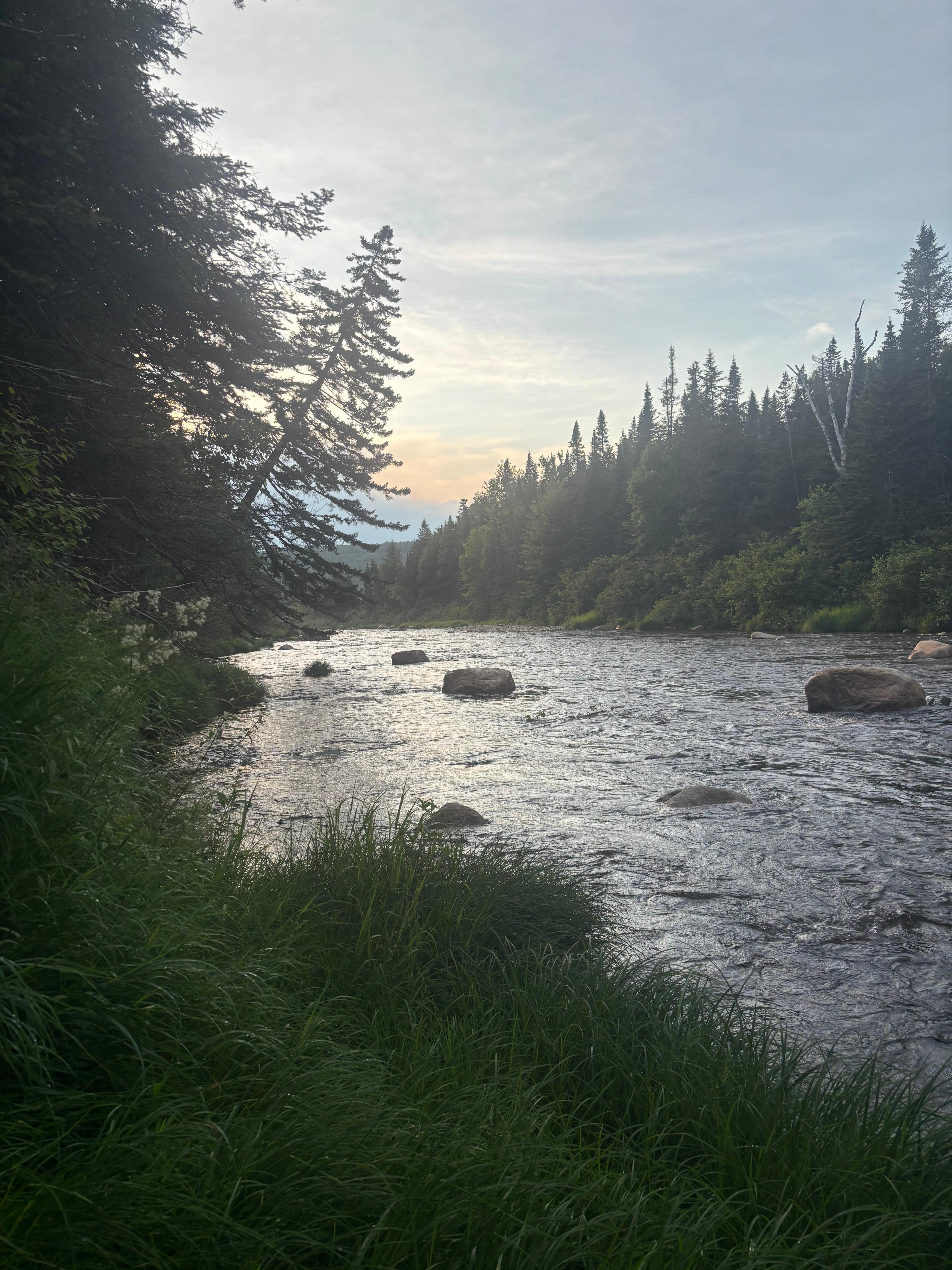 River at the end of the street 