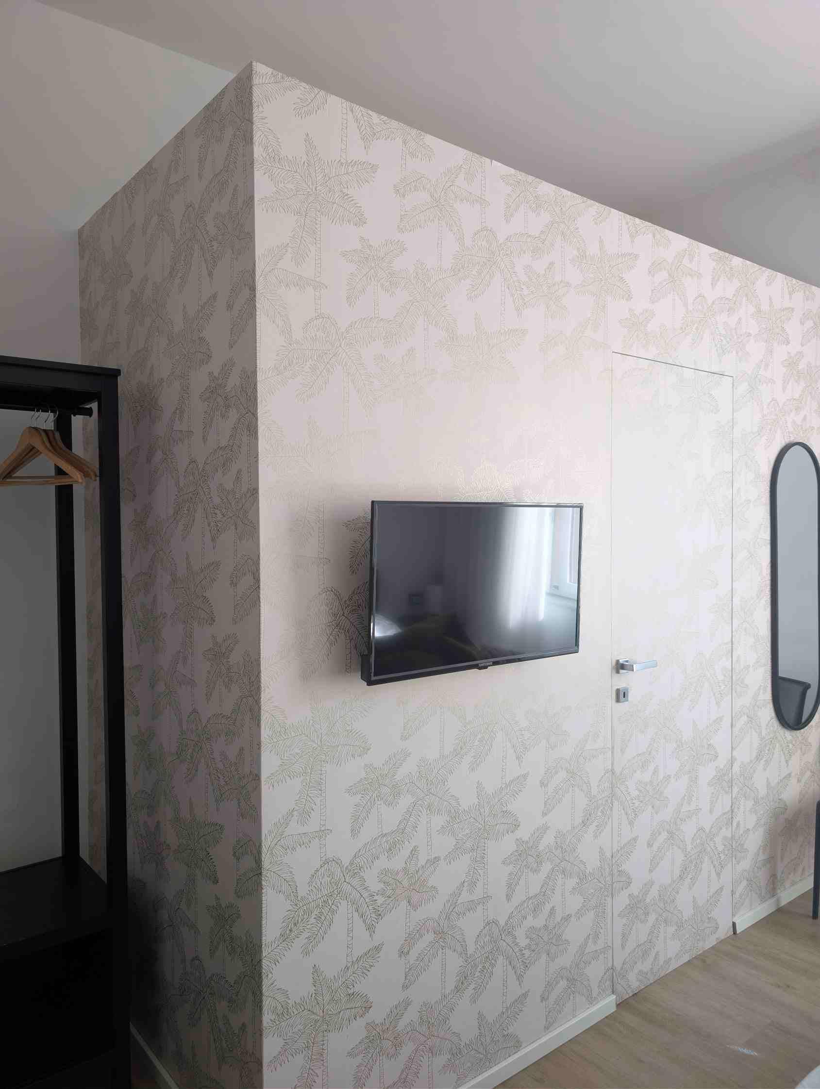 Le réduit en giproc servant de salle de bain 