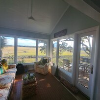 View from upstairs sunroom.