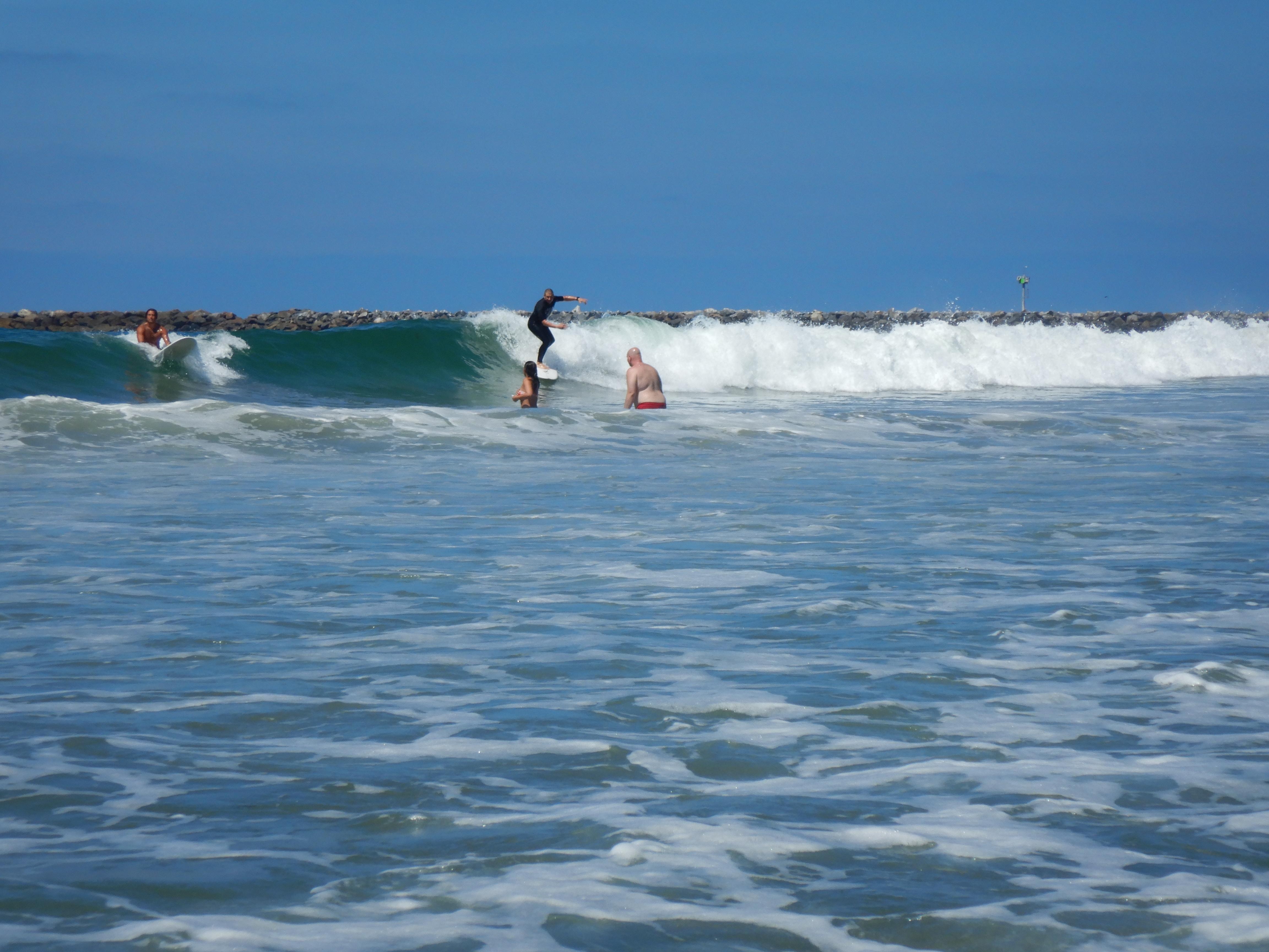 Beach directly in front of cottage about 100 yards(?).