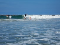 Beach directly in front of cottage about 100 yards(?).
