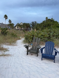 The beach path leading to the condo