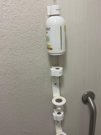 Empty. There was one small shampoo