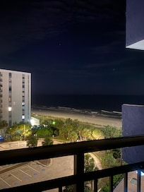 Beach view late nite from balcony