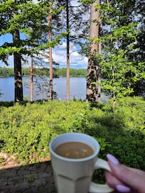 Kaffee auf der Terrasse