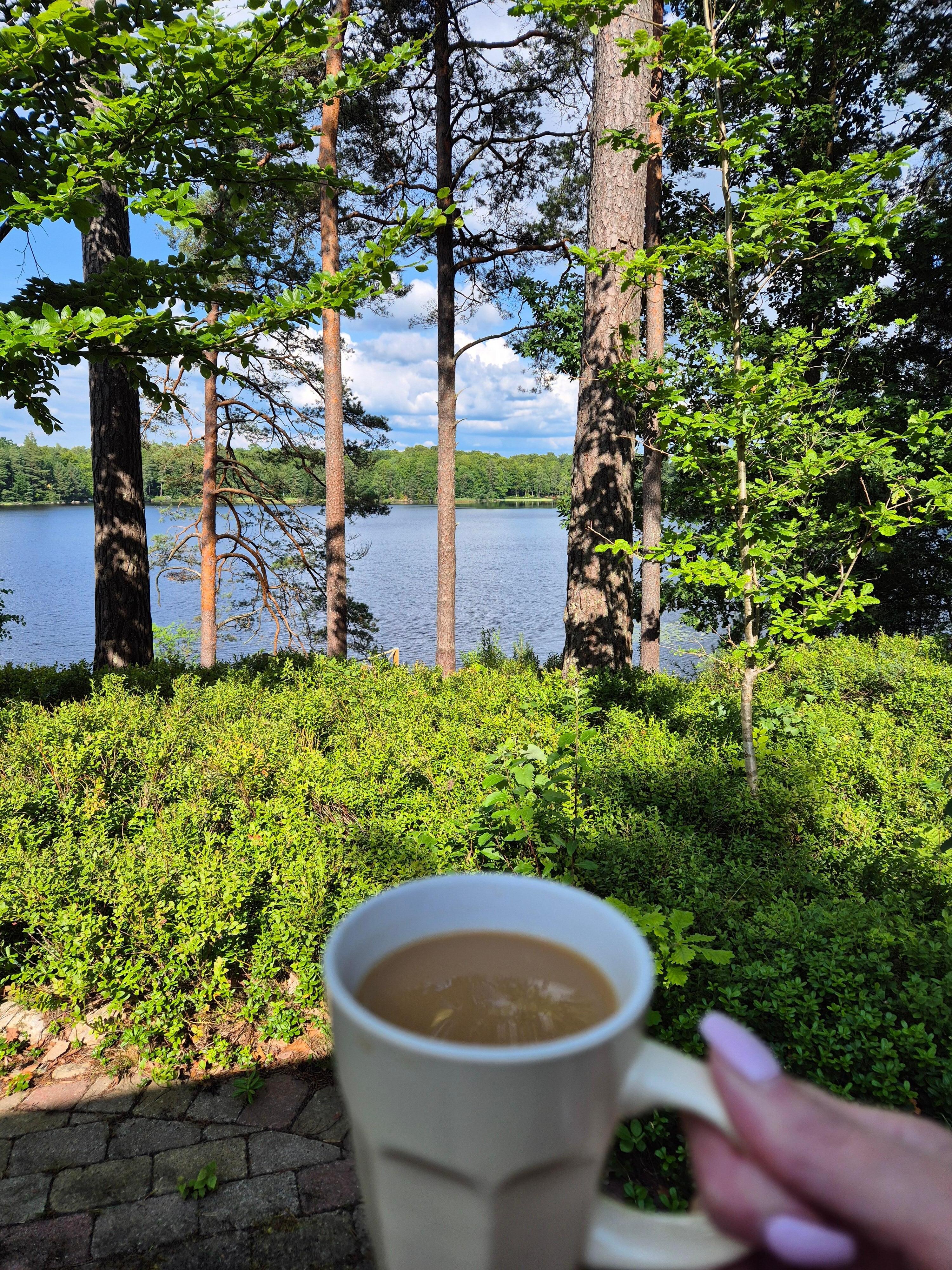 Kaffee auf der Terrasse 