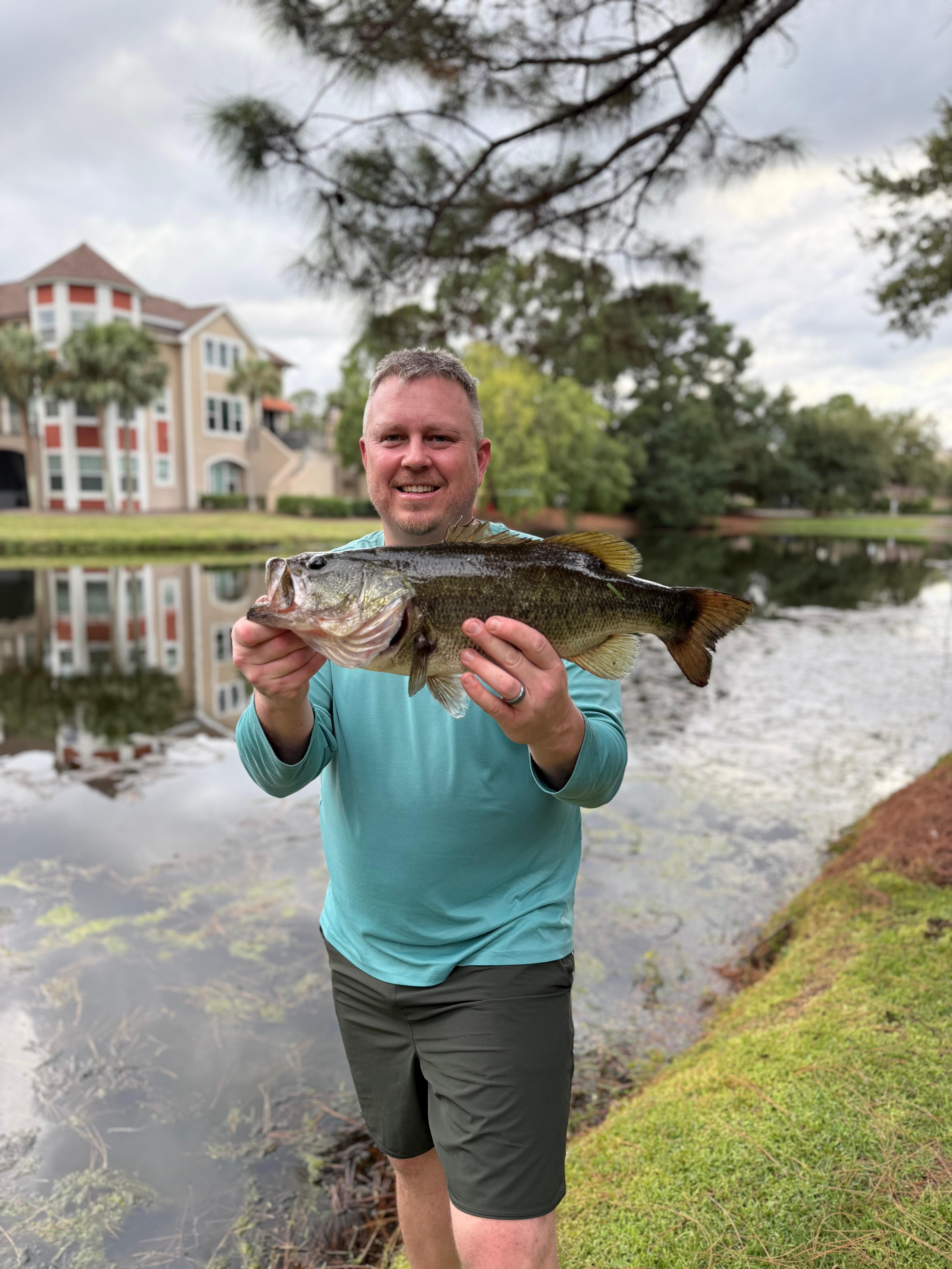 Catch and release fishing right out the back door!