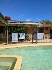 Pool and a game of pool was fun