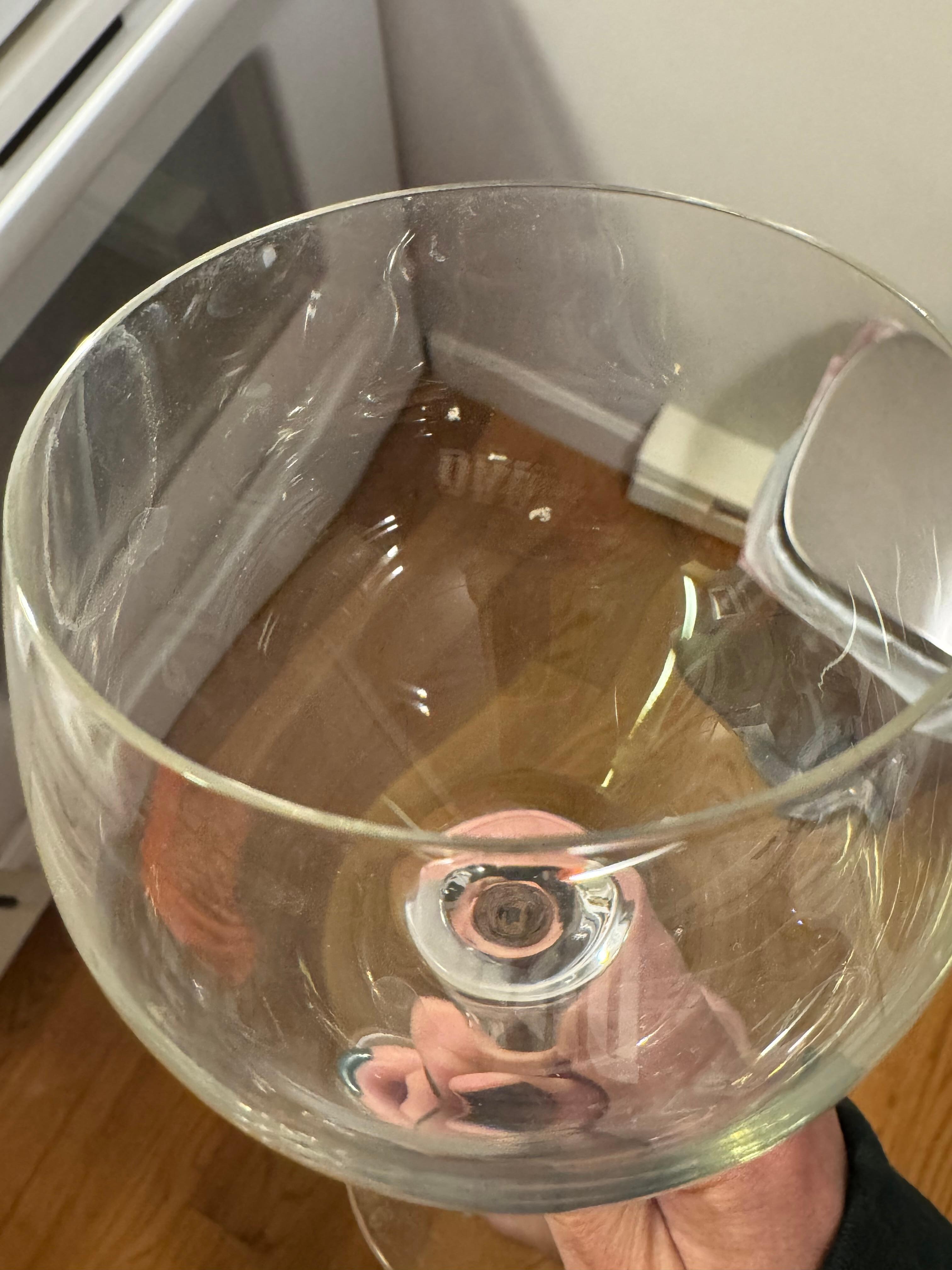 Dirty stemware.