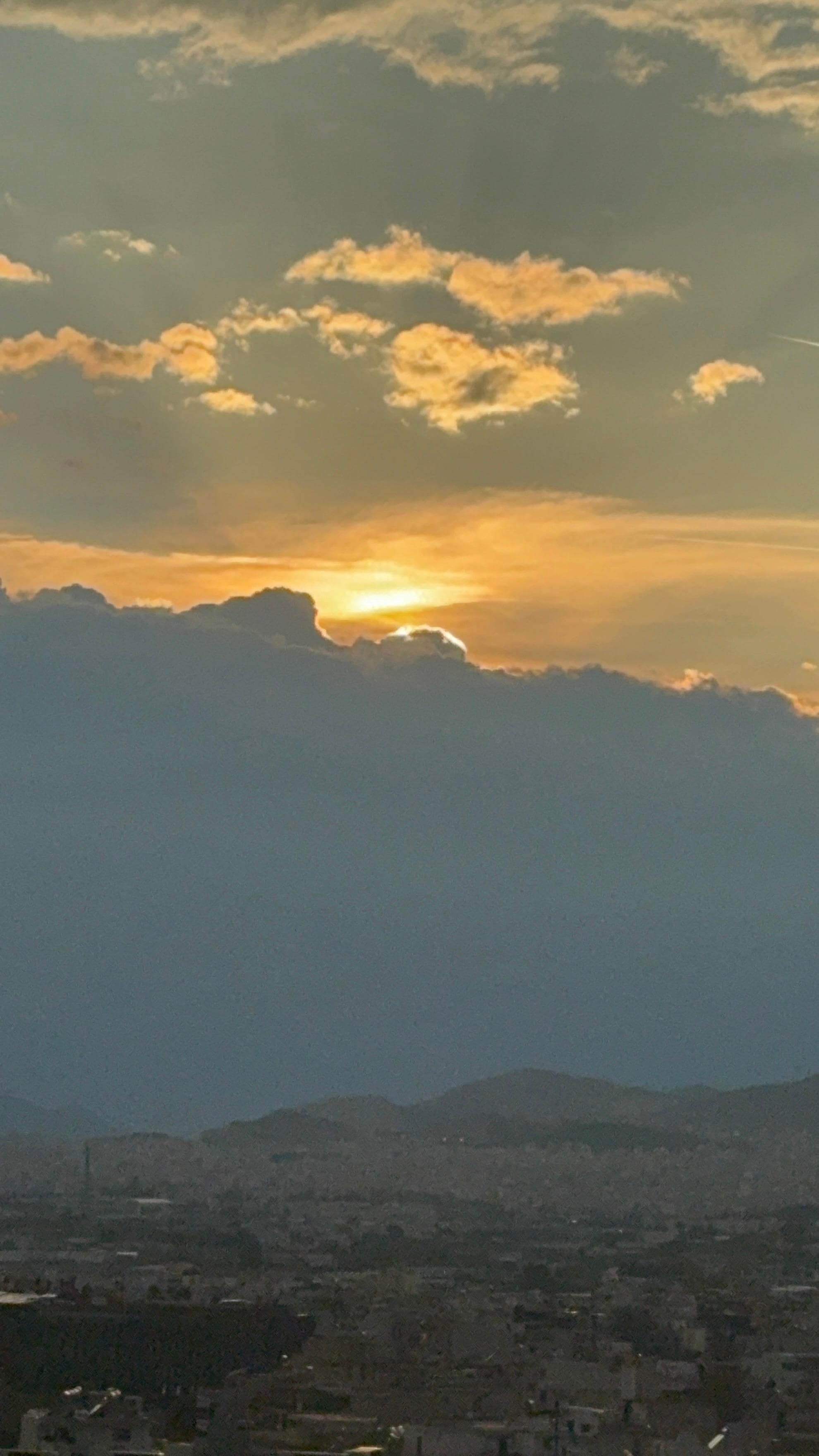 Sun set from the rooftop. But it was a bit cloudy but still beautiful 