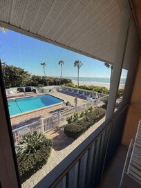 view from screened porch