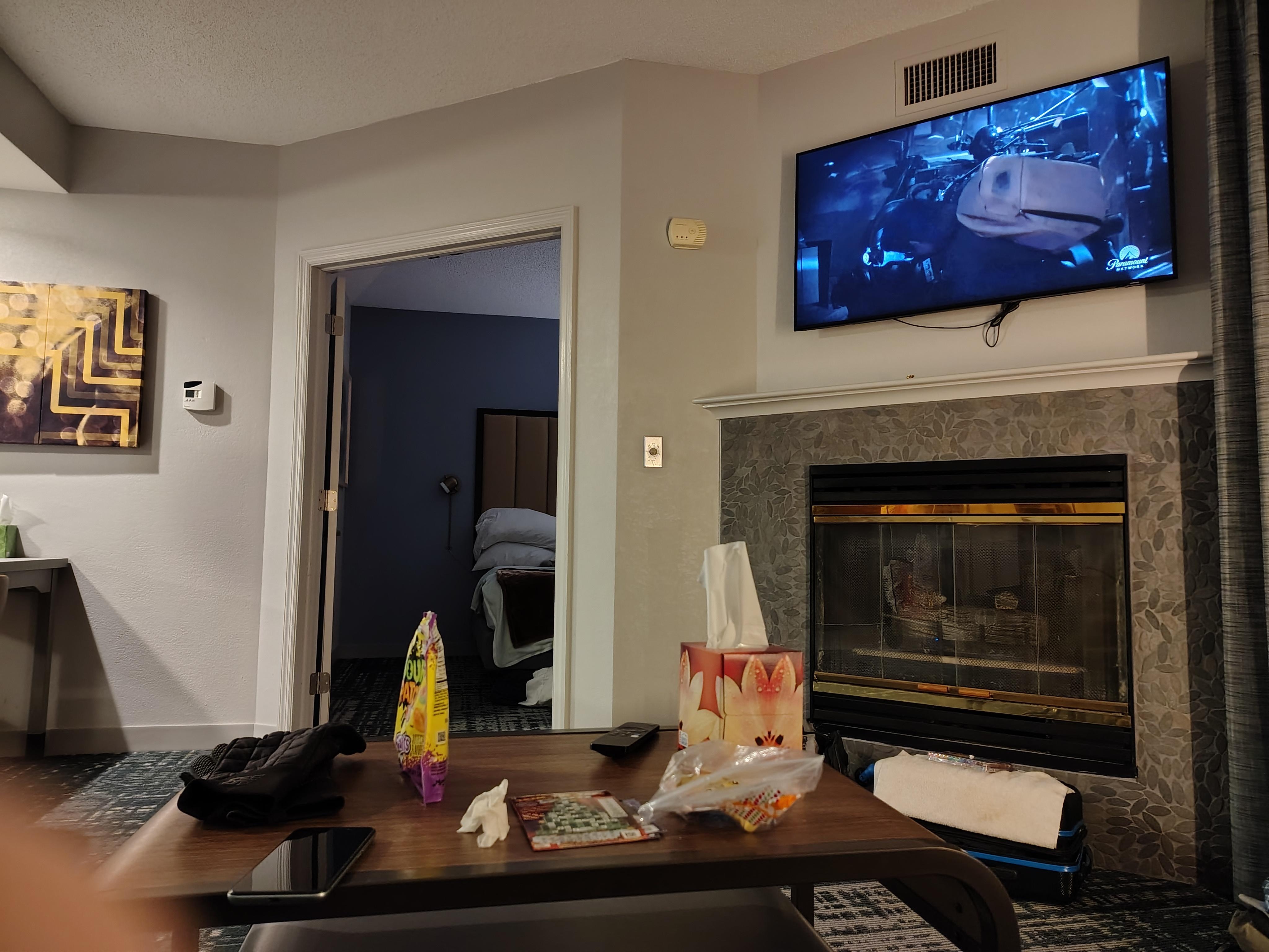 TV and fireplace was convenient 