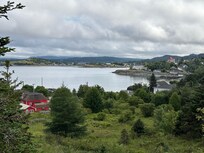 The view from up behind the house.