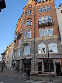 Hotel exterior from street level