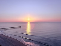 Beautiful sunrise from the balcony.