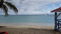 Beach directly infront of guesthouse