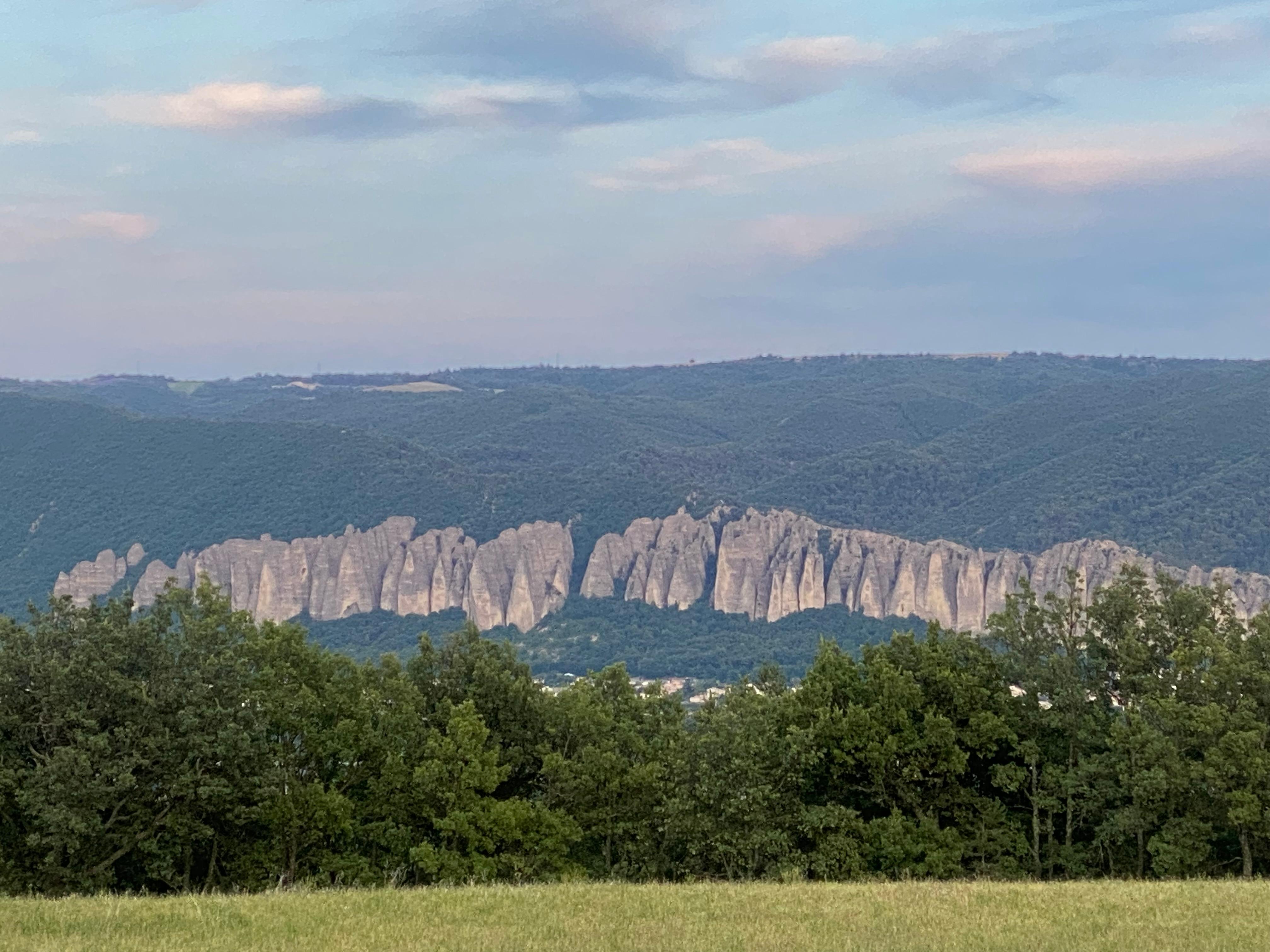 Vue sur le sentier des pénitents 