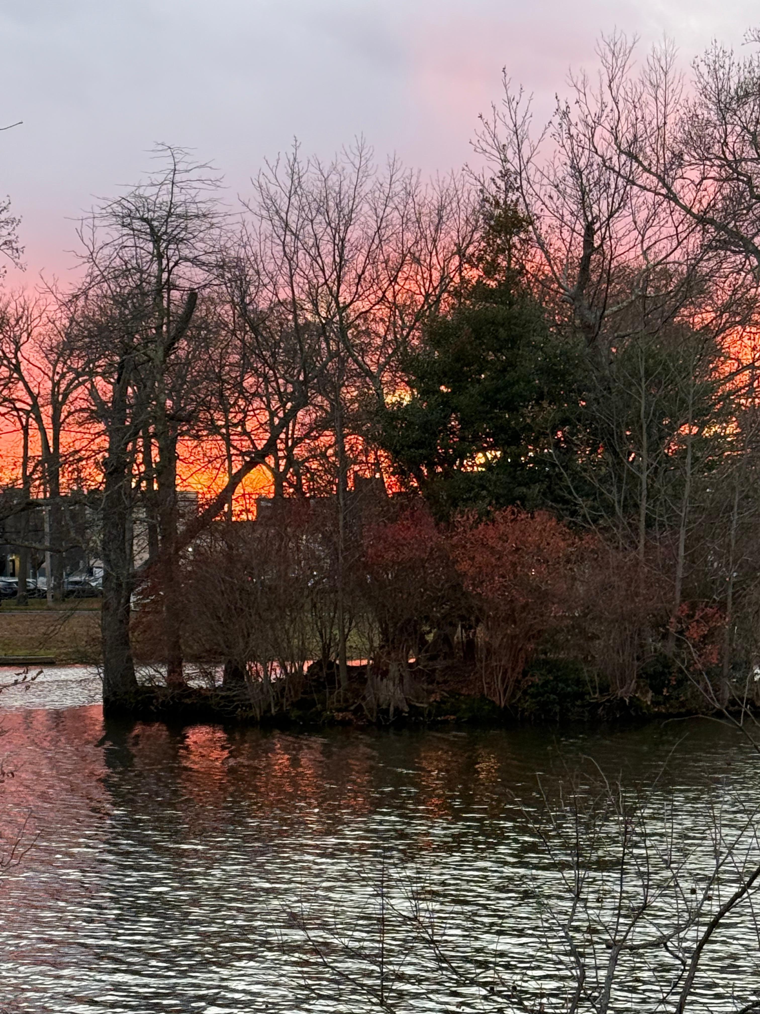 Sunset Lake in Asbury 