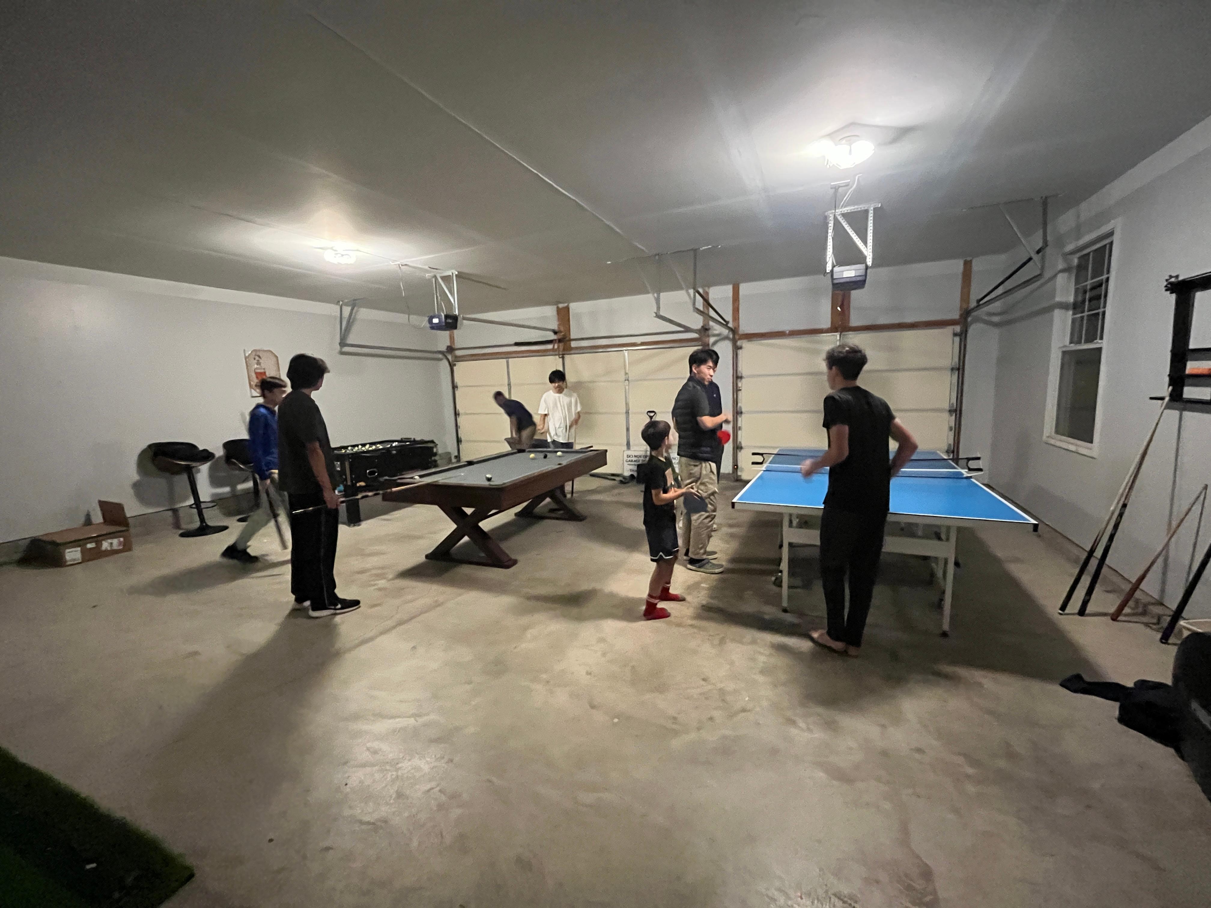 Kids bonding through play during down time. 