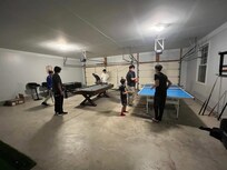 Kids bonding through play during down time.