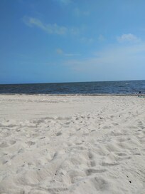 Beach across the street