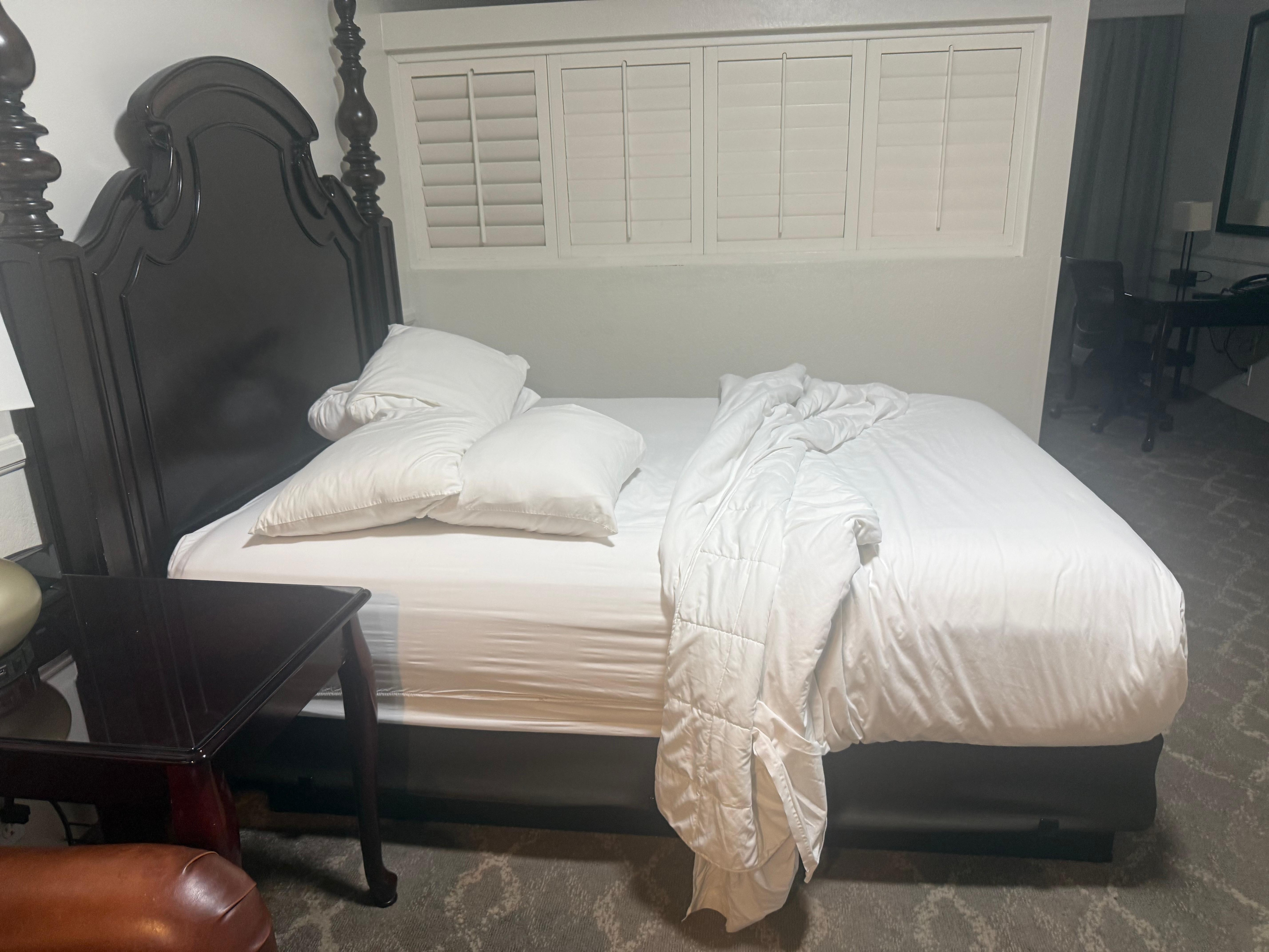 The first room I checked into that wasn’t cleaned. 