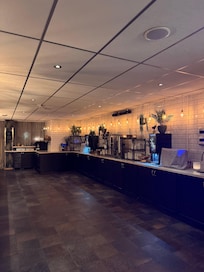 Restaurangen där frukosten serveras