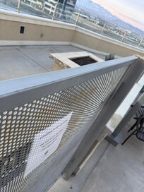 Fire pit was not working because of construction