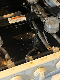 Inside stove
